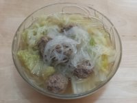 白菜羊肉丸子汤的做法