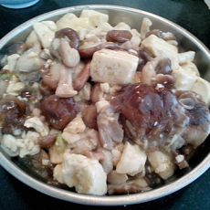 溜炒蘑菇豆腐的做法