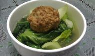 青菜焖肉丸的做法