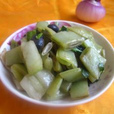 蚝油白菜扁豆的做法