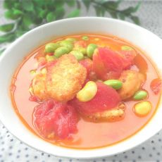 西红柿日本豆腐汤的做法