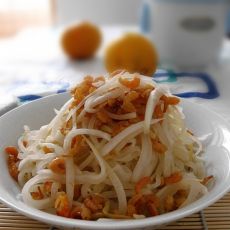 虾米炒萝卜的做法