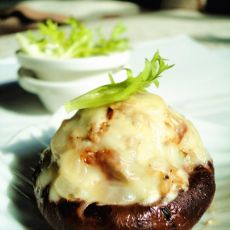 肉末乳酪焗香菇的做法