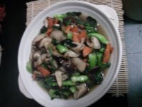 香菇炒小青菜的做法
