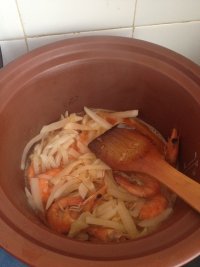 大虾炖萝卜的做法