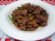野山椒炝牛肉的做法