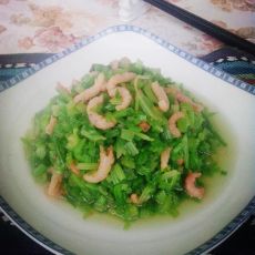 虾米拌芹菜的做法
