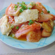 水豆腐炒西红柿的做法