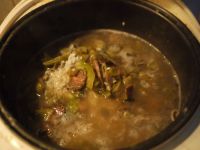 香肠扁豆焖饭的做法
