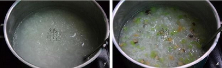 芹菜香菇虾米粥的做法步骤7-8