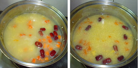 小米南瓜红枣粥做法步骤2-3