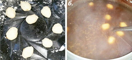 红豆糯米圆子粥步骤5-6