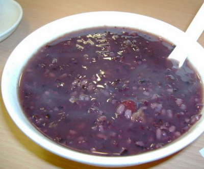 生地紫米粥