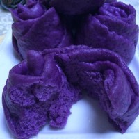 紫薯玫瑰花花卷的具体做法