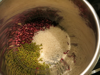 红豆绿豆粥的做法步骤1