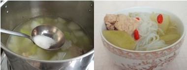 冬瓜排骨粉丝汤的做法