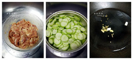 丝瓜肉汤做法步骤1-3
