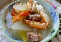 冬瓜排骨螃蟹汤的做法
