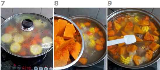 南瓜排骨汤的做法
