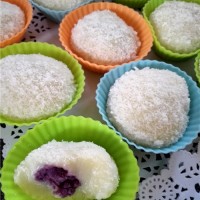 椰蓉紫薯糯米糍怎么做好吃