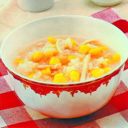 鸡丝玉米芹菜粥