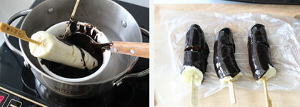 DIY一款简单的甜品小吃---巧克力脆皮香蕉的6步做法