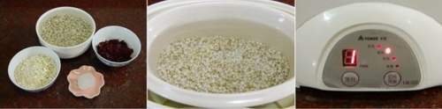 蔓越莓燕麦薏米粥步骤1-3