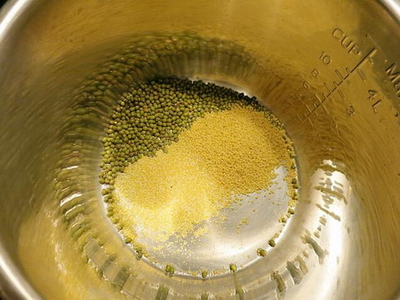 小米玉米绿豆粥的做法步骤1