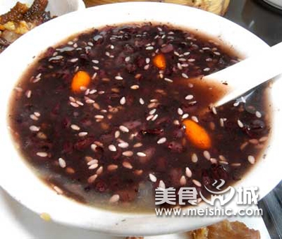 猪肝紫米粥