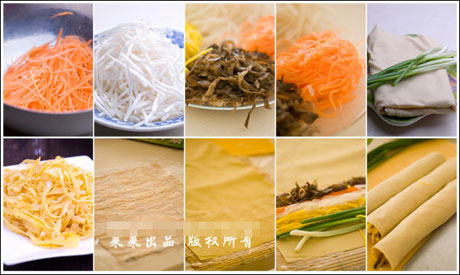 干豆腐蔬菜卷怎么做