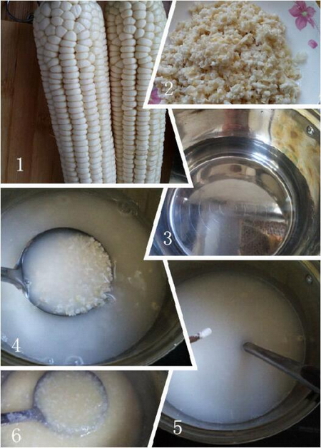 玉米棒馇粥的做法步骤1-6