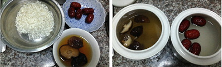 红枣香菇粥做法步骤1-2
