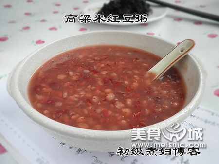 高粱米红豆粥的制作方法