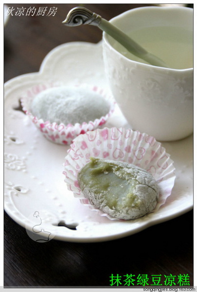 抹茶绿豆凉糕怎么做好吃