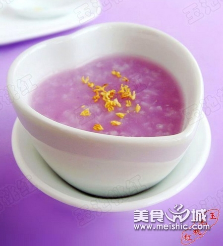 桂花紫薯粥的做法