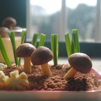 巧克力蘑菇泡芙怎么做好吃