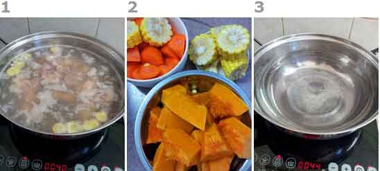 南瓜排骨汤的做法