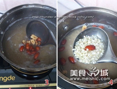 荞麦玉米红枣粥步骤3-4