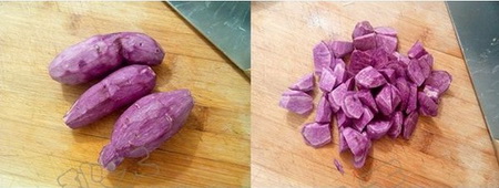 红藜紫薯粥步骤1