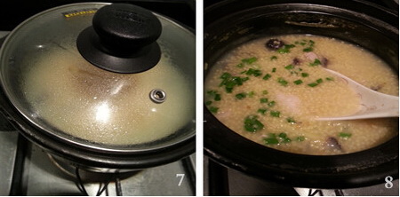海参小米粥做法步骤7-8