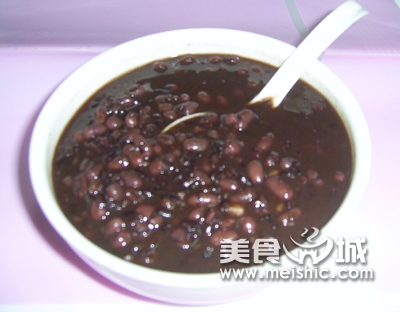 紫米肉松粥的做法
