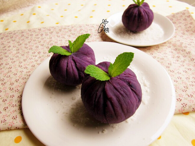 简单易学---紫薯茶巾的做法