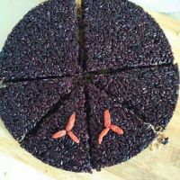 黑米糯米糕的制作方法