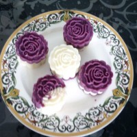 精致甜点4步曲---紫薯山药糕