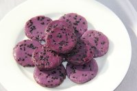 煎紫薯麻饼怎么做