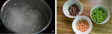 芹菜香菇虾米粥的做法步骤3-4