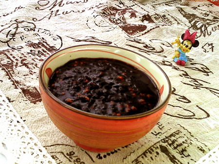 金桂黑米粥