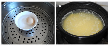 蛋黄小米粥步骤3-4
