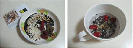 紫米葡萄粥做法步骤1-2