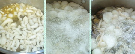 白玉菇花蛤双鲜汤